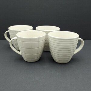 Royal Doulton Gordon Ramsay Maze Grill Mugs Textured Off-White Mugs